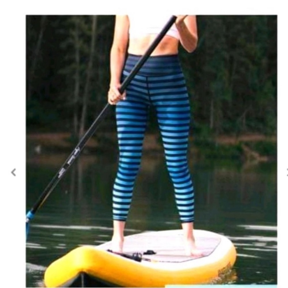 **LOOKING TO BUY** ZYIA Blue Ombre Striped LNT Leggings Sz 2 or 4